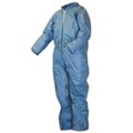Kimberly-Clark Disposable Clothing, 2XL, 25 PK, Blue, Fire Retardant, Zipper 45315
